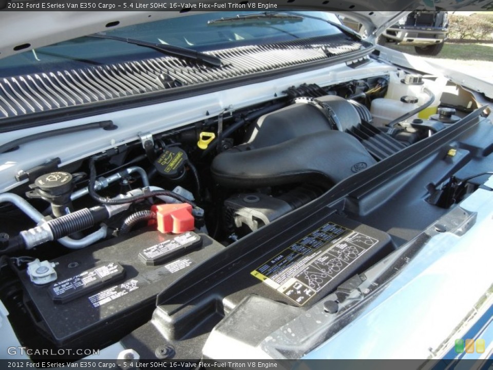 5.4 Liter SOHC 16-Valve Flex-Fuel Triton V8 2012 Ford E Series Van Engine