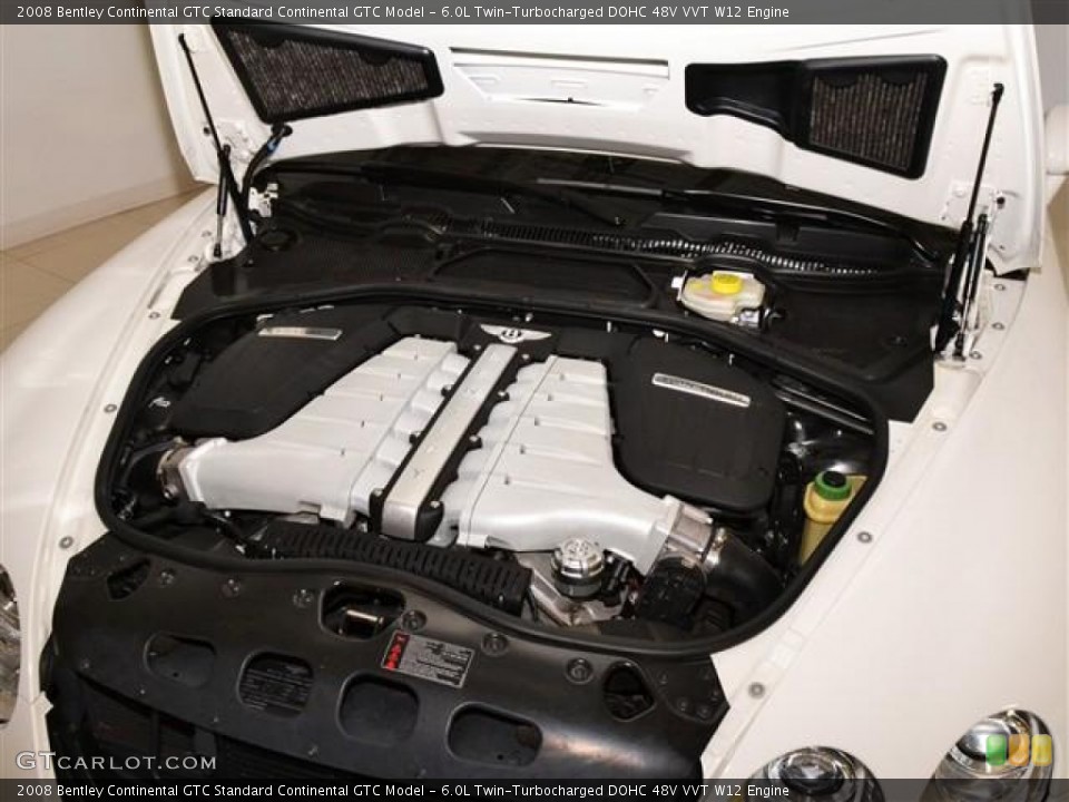6.0L Twin-Turbocharged DOHC 48V VVT W12 Engine for the 2008 Bentley Continental GTC #60167352