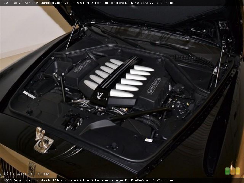 6.6 Liter DI Twin-Turbocharged DOHC 48-Valve VVT V12 2011 Rolls-Royce Ghost Engine