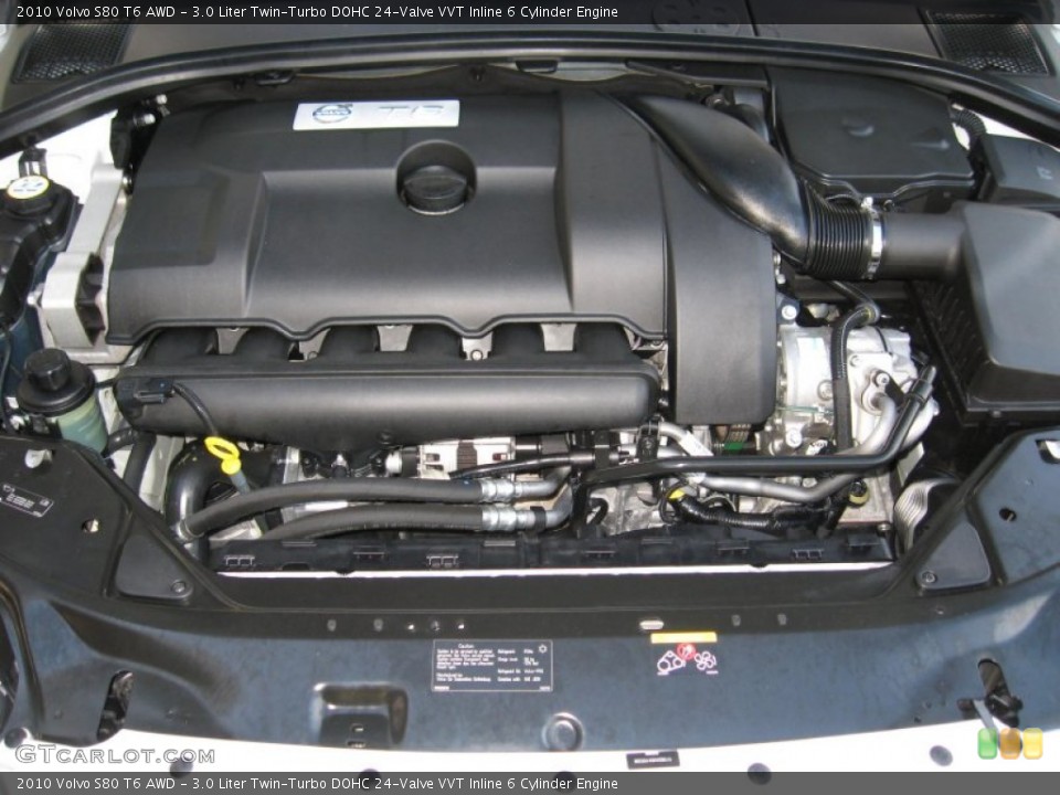3.0 Liter Twin-Turbo DOHC 24-Valve VVT Inline 6 Cylinder Engine for the 2010 Volvo S80 #60169710