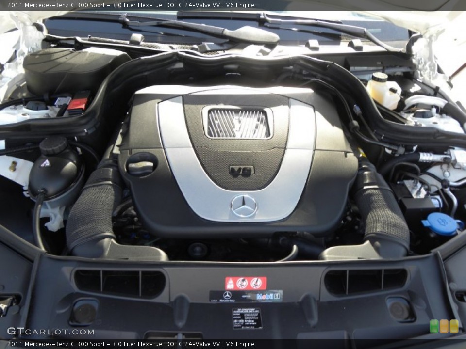3.0 Liter Flex-Fuel DOHC 24-Valve VVT V6 Engine for the 2011 Mercedes-Benz C #60180459