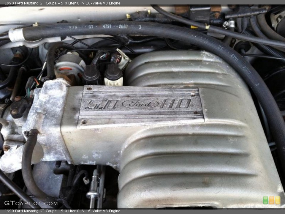 5.0 Liter OHV 16-Valve V8 Engine for the 1990 Ford Mustang #60191778