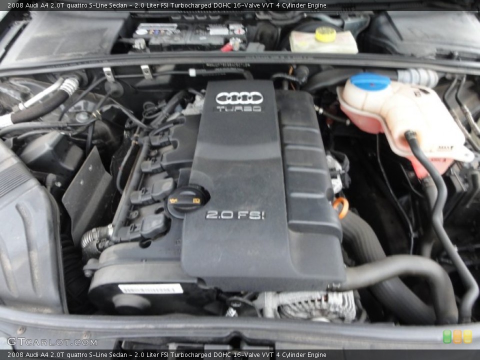 2.0 Liter FSI Turbocharged DOHC 16-Valve VVT 4 Cylinder Engine for the 2008 Audi A4 #60201600