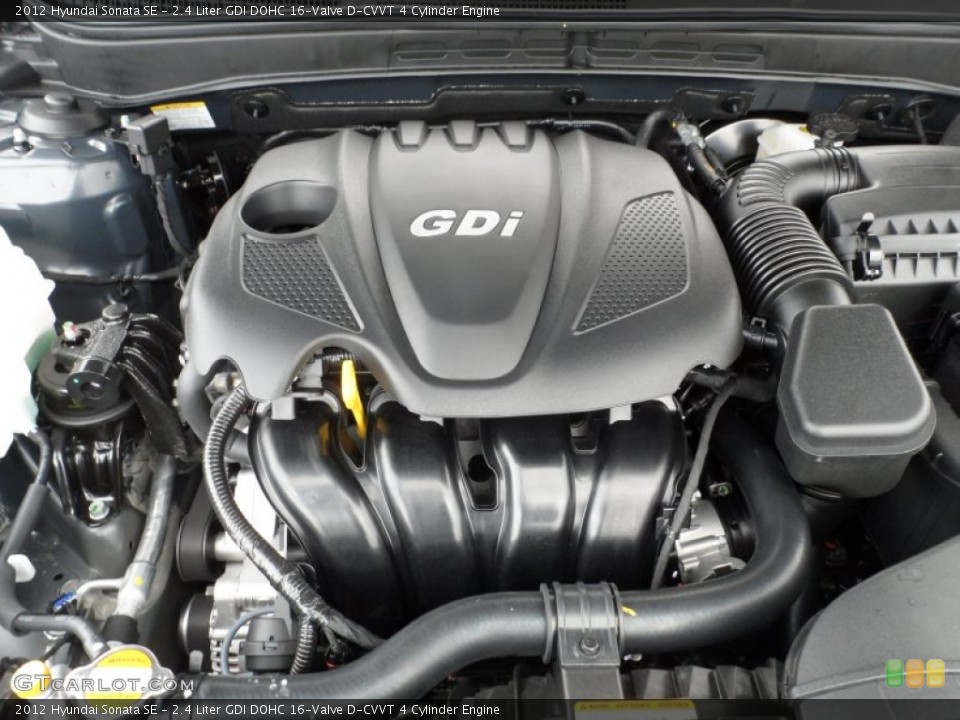 2.4 Liter GDI DOHC 16-Valve D-CVVT 4 Cylinder Engine for the 2012 Hyundai Sonata #60208141