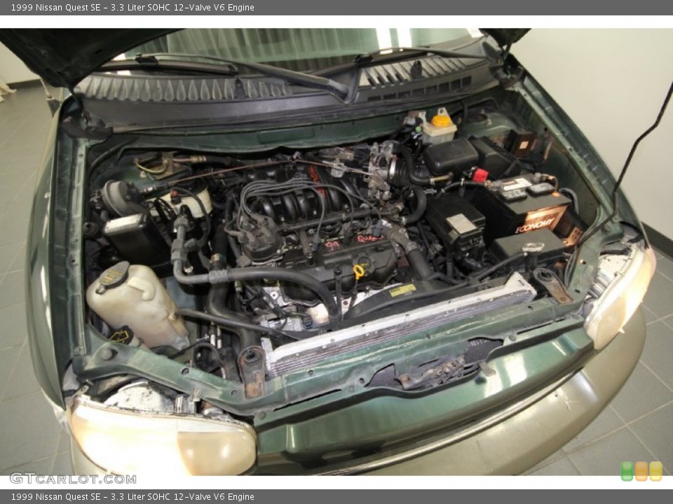 3.3 Liter SOHC 12-Valve V6 1999 Nissan Quest Engine