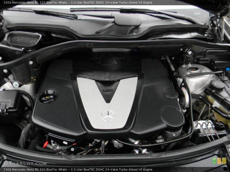 3.0 Liter BlueTEC DOHC 24-Valve Turbo-Diesel V6 2009 Mercedes-Benz ML Engine