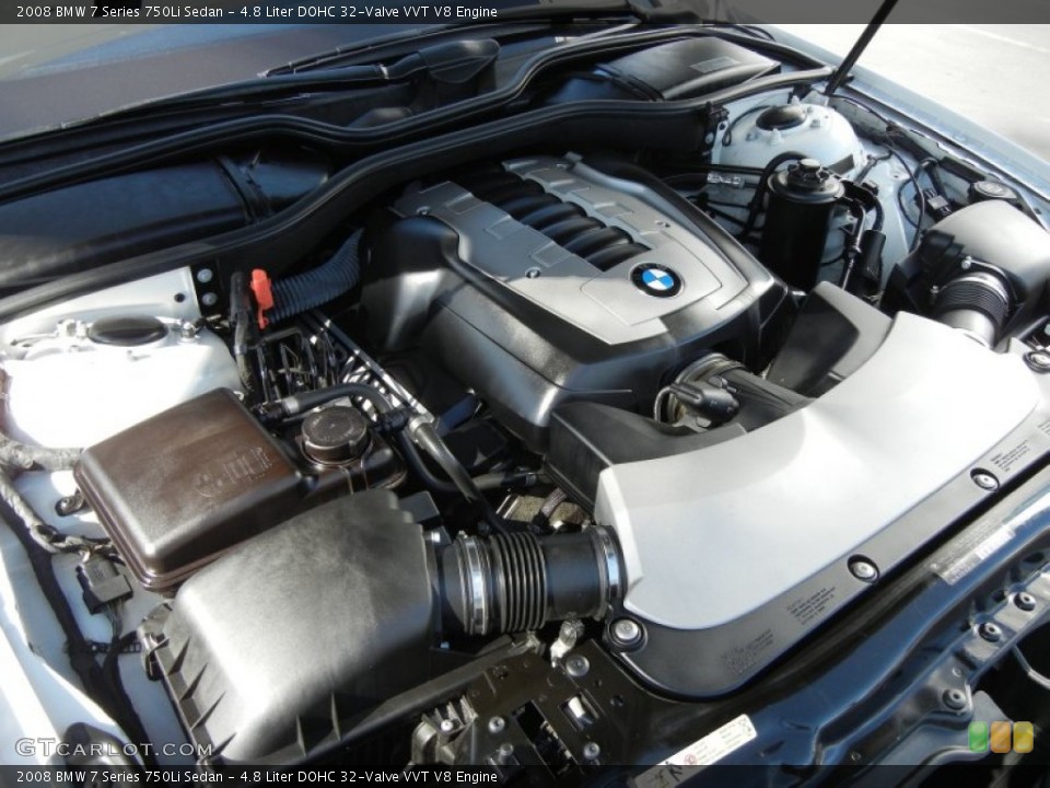 4.8 Liter DOHC 32-Valve VVT V8 Engine for the 2008 BMW 7 Series #60295892