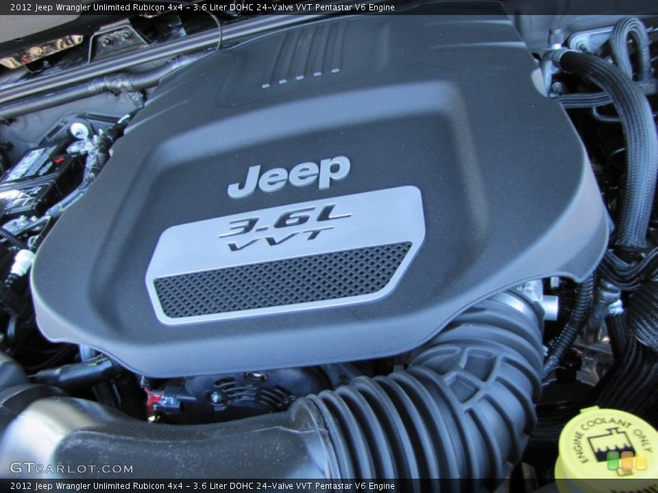 3.6 Liter DOHC 24-Valve VVT Pentastar V6 Engine for the 2012 Jeep Wrangler Unlimited #60330918