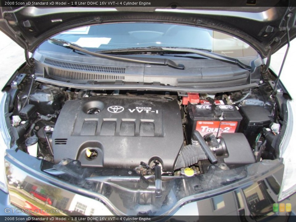1.8 Liter DOHC 16V VVT-i 4 Cylinder Engine for the 2008 Scion xD #60335939