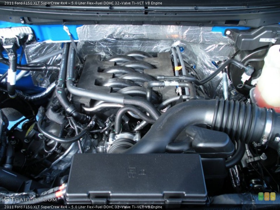 5.0 Liter Flex-Fuel DOHC 32-Valve Ti-VCT V8 Engine for the 2011 Ford F150 #60337964