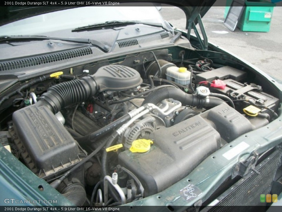 5.9 Liter OHV 16-Valve V8 Engine for the 2001 Dodge Durango #60340679