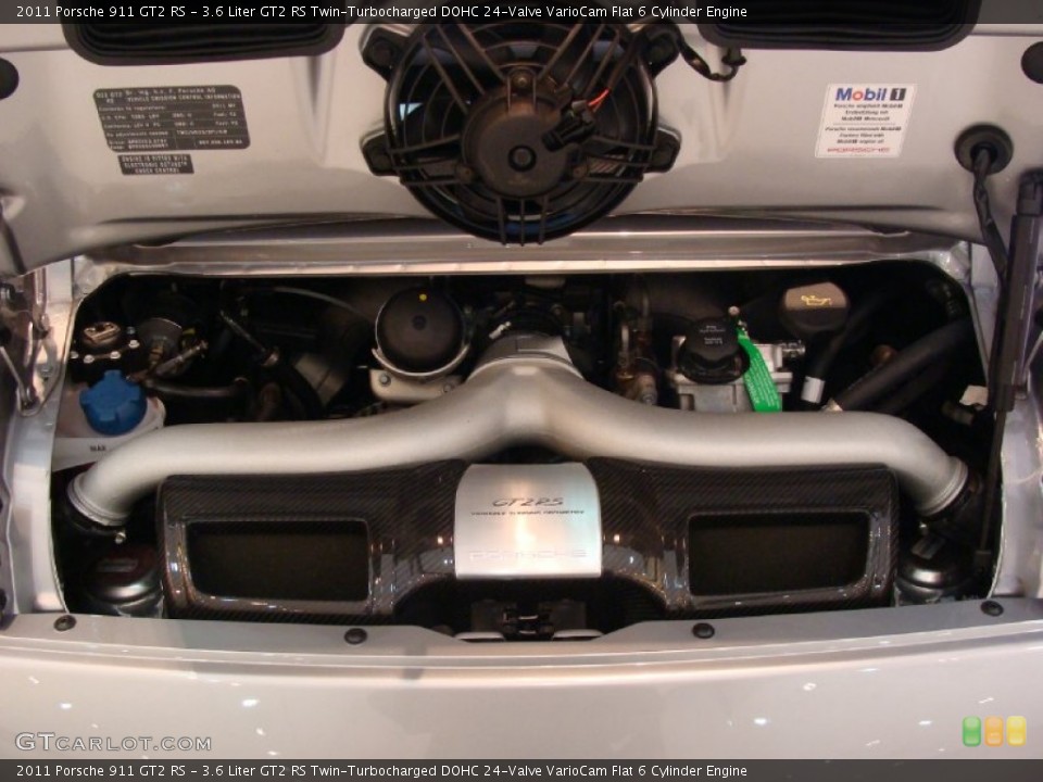 3.6 Liter GT2 RS Twin-Turbocharged DOHC 24-Valve VarioCam Flat 6 Cylinder Engine for the 2011 Porsche 911 #60347957