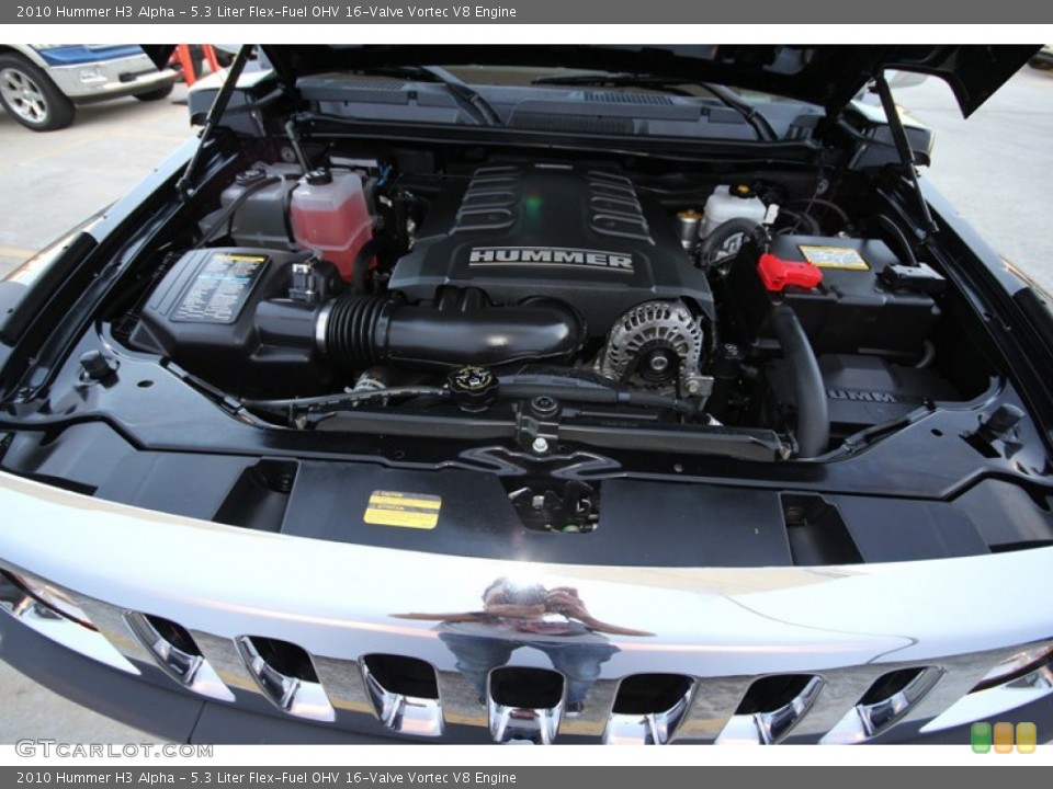 5.3 Liter Flex-Fuel OHV 16-Valve Vortec V8 2010 Hummer H3 Engine