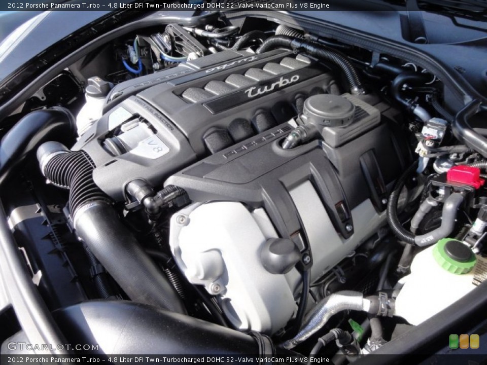 4.8 Liter DFI Twin-Turbocharged DOHC 32-Valve VarioCam Plus V8 Engine for the 2012 Porsche Panamera #60359073