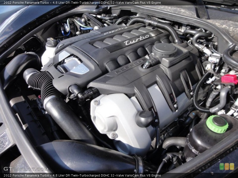 4.8 Liter DFI Twin-Turbocharged DOHC 32-Valve VarioCam Plus V8 Engine for the 2012 Porsche Panamera #60361014