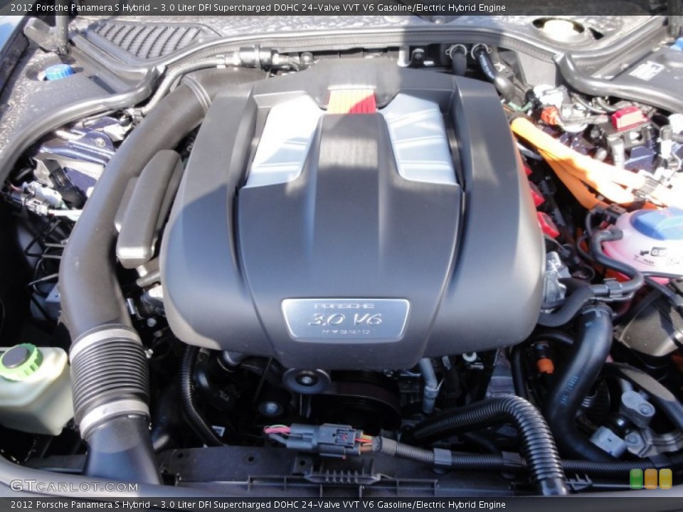 3.0 Liter DFI Supercharged DOHC 24-Valve VVT V6 Gasoline/Electric Hybrid Engine for the 2012 Porsche Panamera #60362244