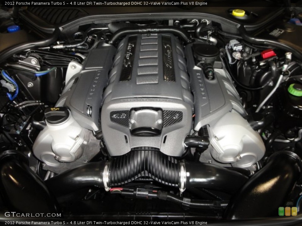 4.8 Liter DFI Twin-Turbocharged DOHC 32-Valve VarioCam Plus V8 Engine for the 2012 Porsche Panamera #60362675