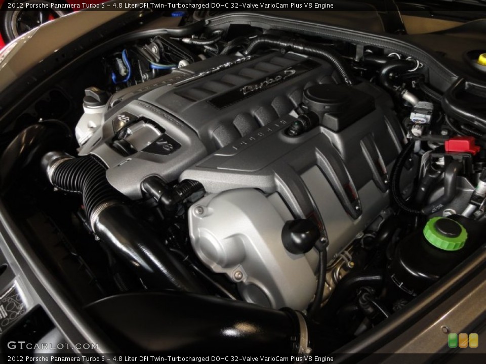 4.8 Liter DFI Twin-Turbocharged DOHC 32-Valve VarioCam Plus V8 Engine for the 2012 Porsche Panamera #60362685
