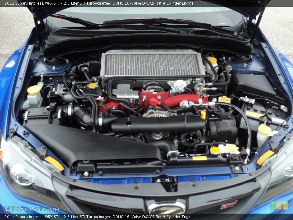 2.5 Liter STI Turbocharged DOHC 16-Valve DAVCS Flat 4 Cylinder Engine for the 2011 Subaru Impreza #60363522