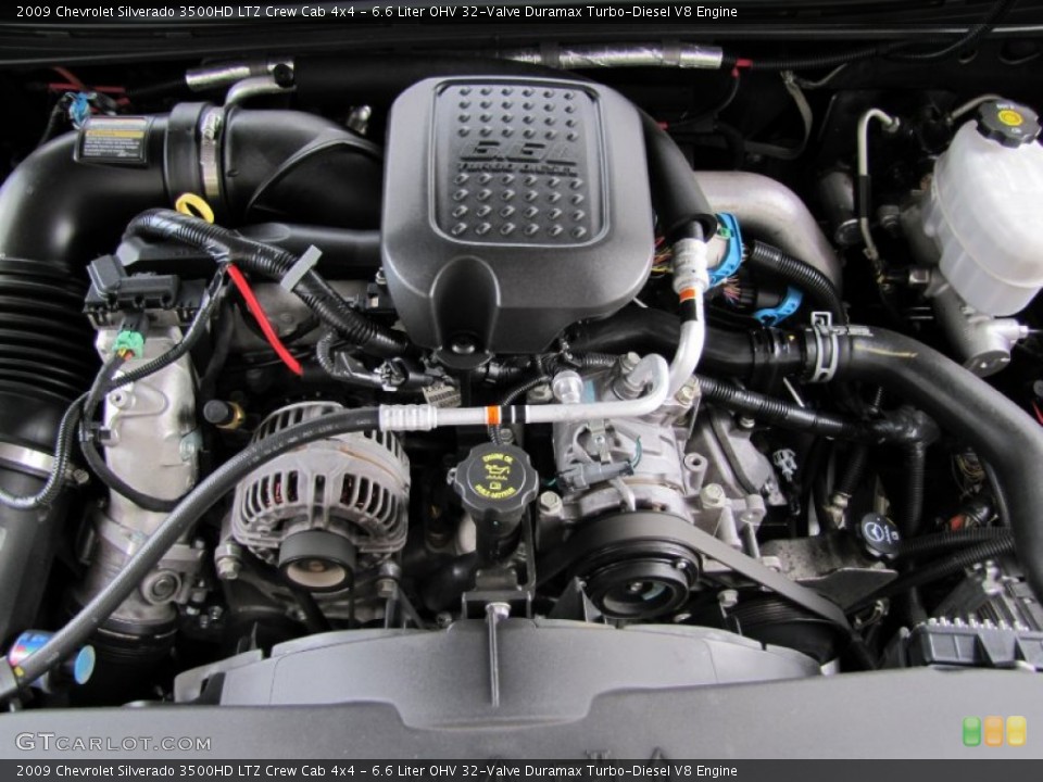 6.6 Liter OHV 32-Valve Duramax Turbo-Diesel V8 Engine for the 2009 Chevrolet Silverado 3500HD #60368348