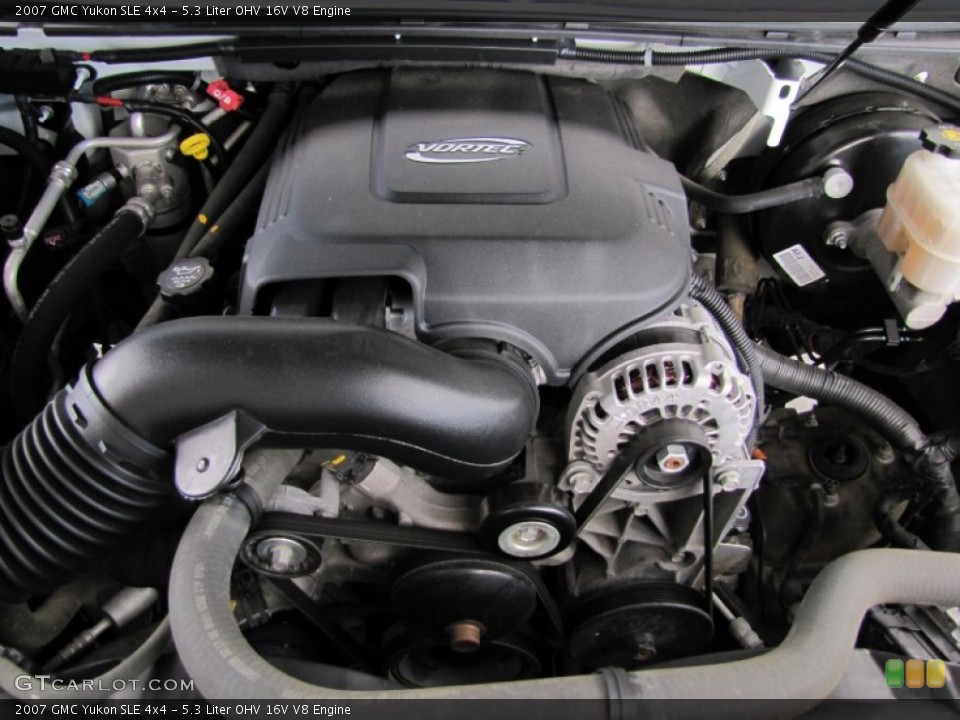 5.3 Liter OHV 16V V8 2007 GMC Yukon Engine