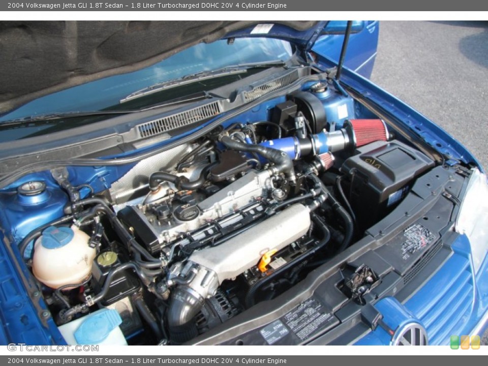 1.8 Liter Turbocharged DOHC 20V 4 Cylinder 2004 Volkswagen Jetta Engine