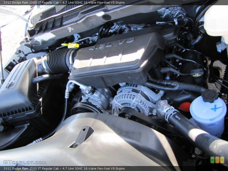 4.7 Liter SOHC 16-Valve Flex-Fuel V8 Engine for the 2012 Dodge Ram 1500 #60375348