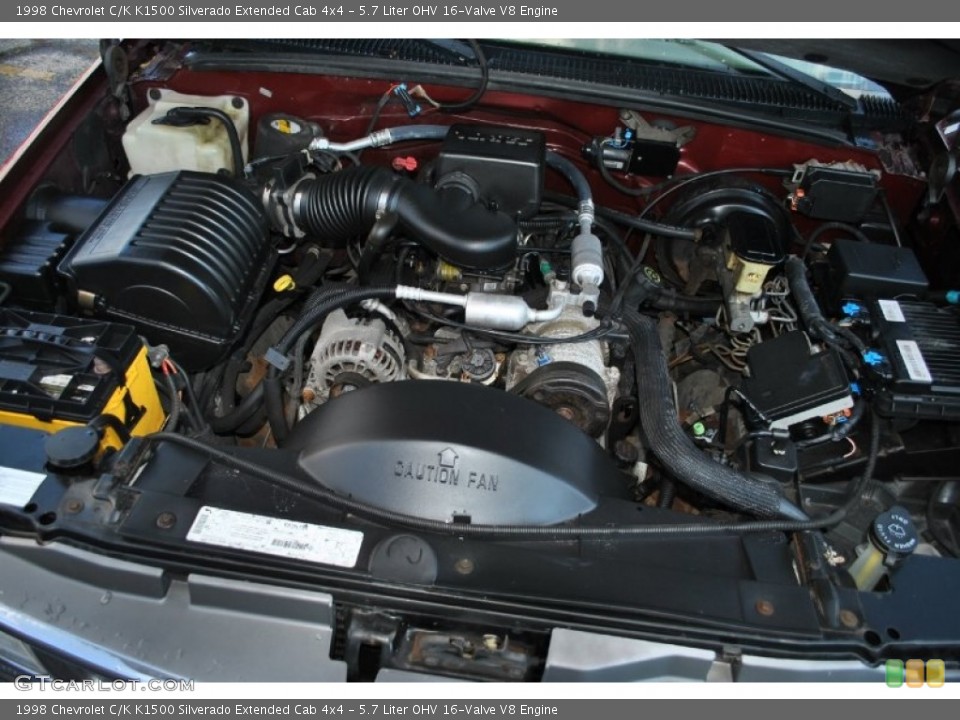 5.7 Liter OHV 16-Valve V8 Engine for the 1998 Chevrolet C/K #60382297