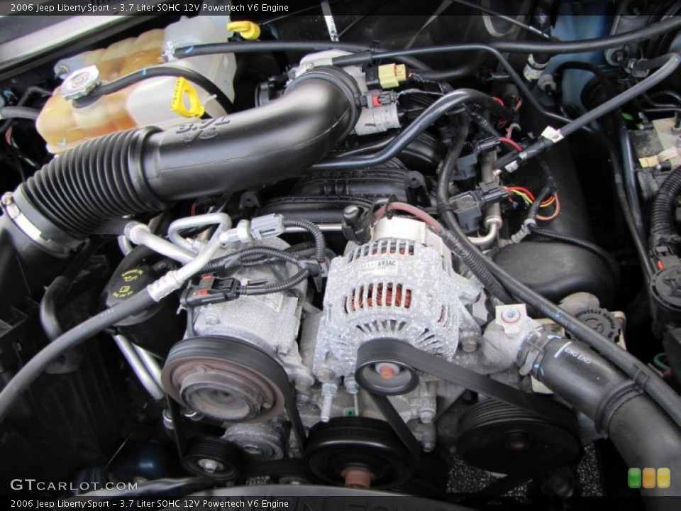 3.7 Liter SOHC 12V Powertech V6 Engine for the 2006 Jeep Liberty #60408806