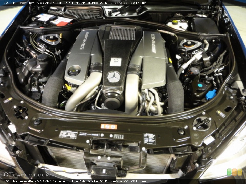 5.5 Liter AMG Biturbo DOHC 32-Valve VVT V8 Engine for the 2011 Mercedes-Benz S #60418526