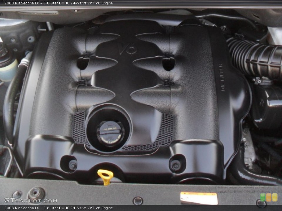 3.8 Liter DOHC 24-Valve VVT V6 Engine for the 2008 Kia Sedona #60486392