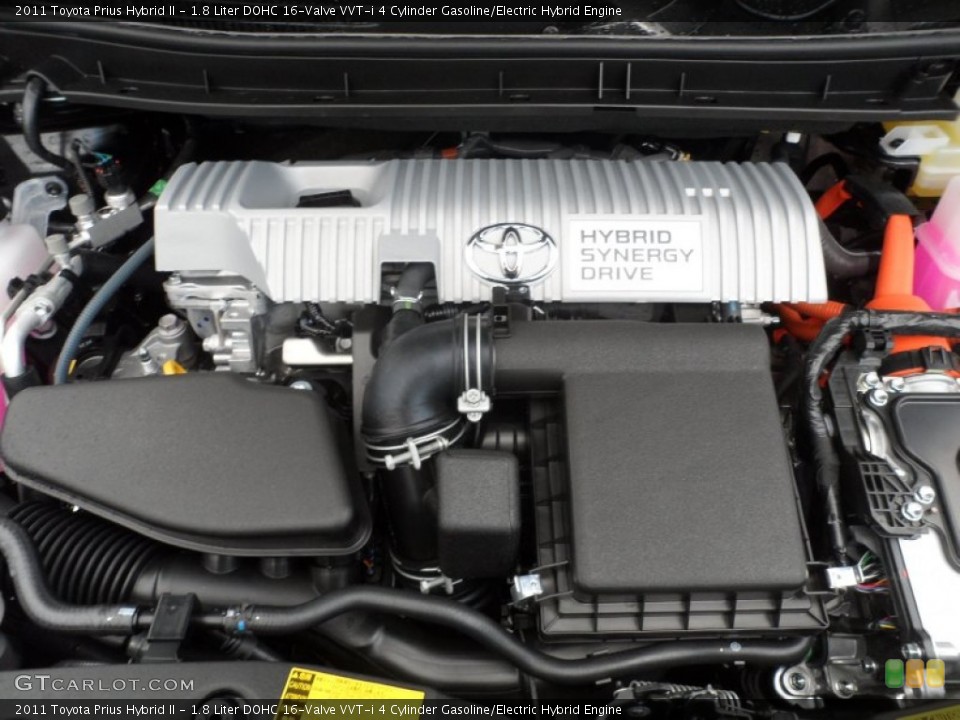 1.8 Liter DOHC 16-Valve VVT-i 4 Cylinder Gasoline/Electric Hybrid Engine for the 2011 Toyota Prius #60487496