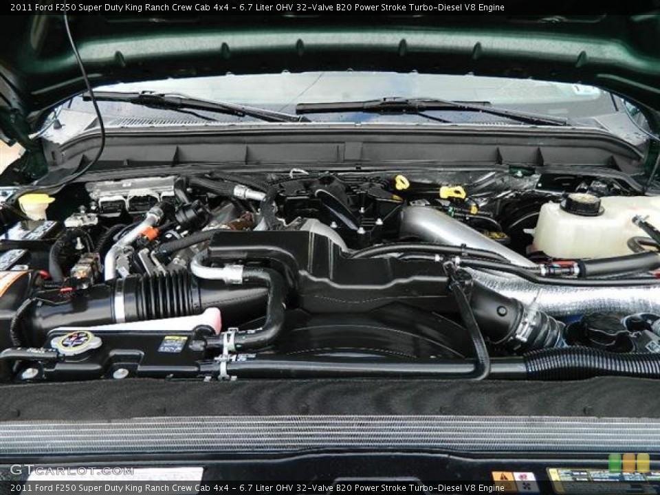 6.7 Liter OHV 32-Valve B20 Power Stroke Turbo-Diesel V8 Engine for the 2011 Ford F250 Super Duty #60493294