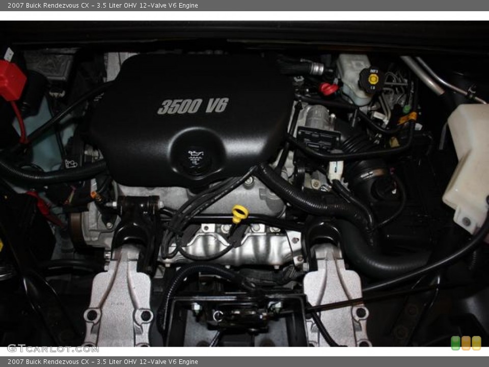 3.5 Liter OHV 12-Valve V6 2007 Buick Rendezvous Engine