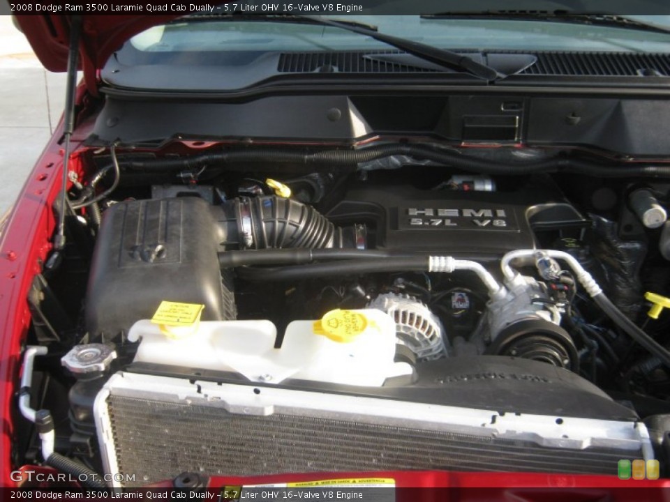 5.7 Liter OHV 16-Valve V8 2008 Dodge Ram 3500 Engine