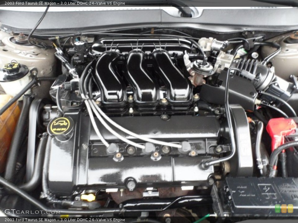 3.0 Liter DOHC 24-Valve V6 2003 Ford Taurus Engine