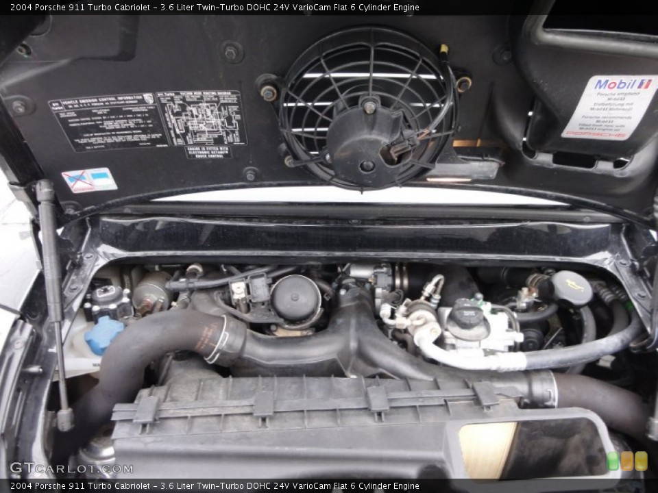 3.6 Liter Twin-Turbo DOHC 24V VarioCam Flat 6 Cylinder Engine for the 2004 Porsche 911 #60536956