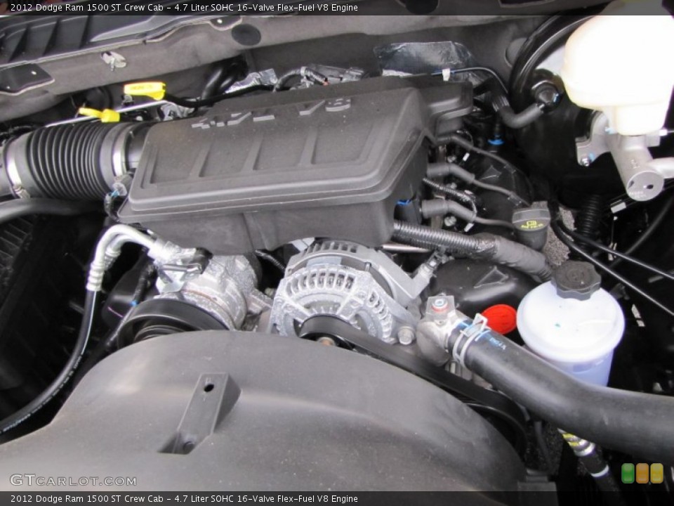 4.7 Liter SOHC 16-Valve Flex-Fuel V8 Engine for the 2012 Dodge Ram 1500 #60552105