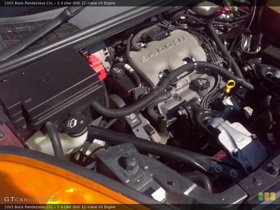3.4 Liter OHV 12-Valve V6 Engine for the 2003 Buick Rendezvous #60553380