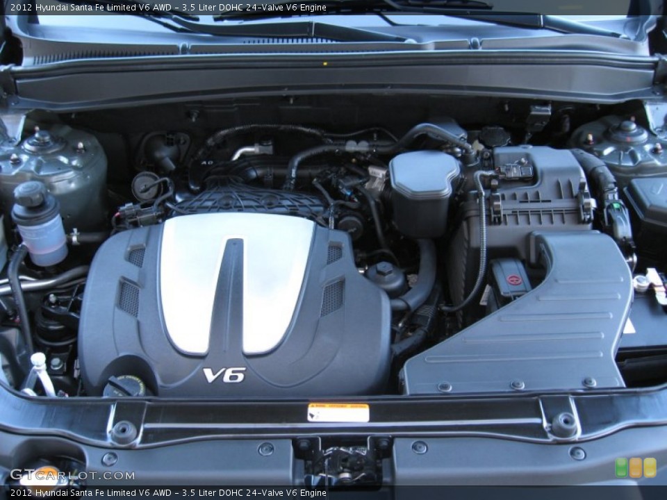 3.5 Liter DOHC 24-Valve V6 Engine for the 2012 Hyundai Santa Fe #60566411