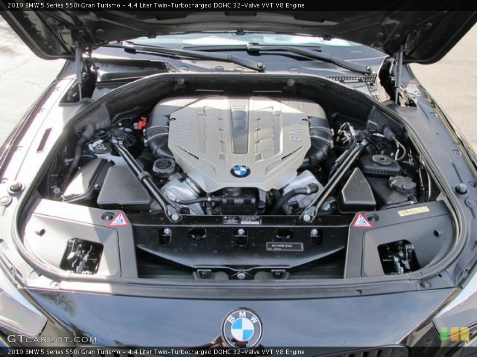 4.4 Liter Twin-Turbocharged DOHC 32-Valve VVT V8 Engine for the 2010 BMW 5 Series #60567216