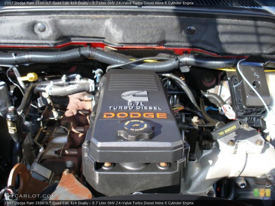6.7 Liter OHV 24-Valve Turbo Diesel Inline 6 Cylinder Engine for the 2007 Dodge Ram 3500 #60596241