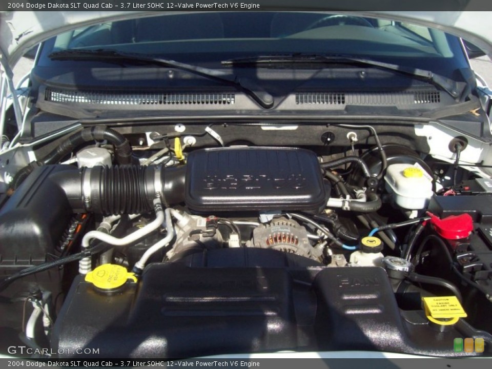 3.7 Liter SOHC 12-Valve PowerTech V6 Engine for the 2004 Dodge Dakota #60598923