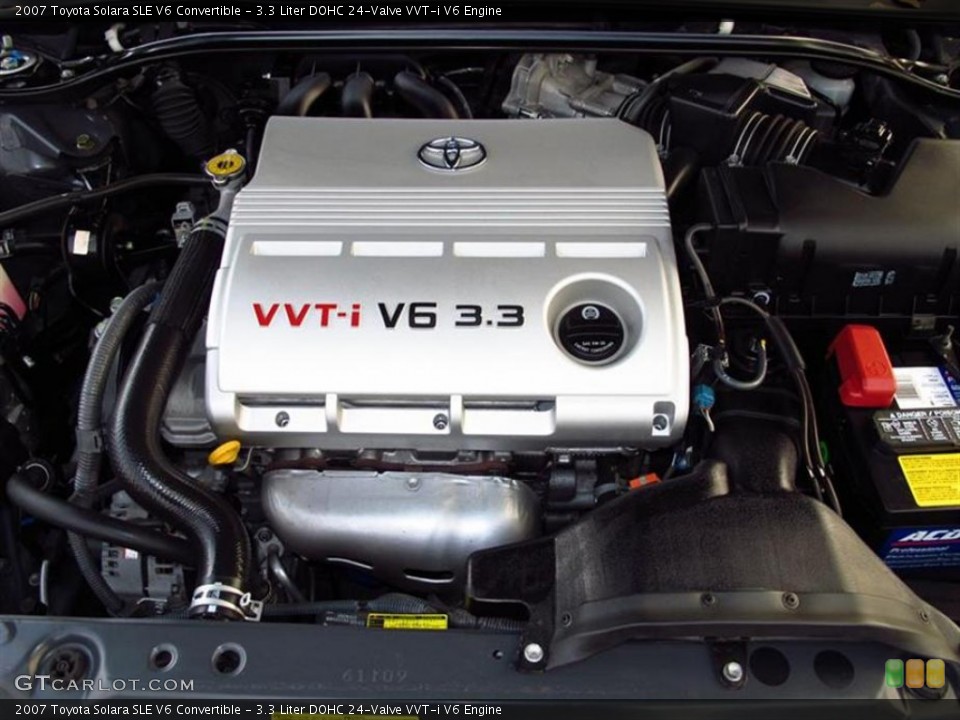 3.3 Liter DOHC 24-Valve VVT-i V6 Engine for the 2007 Toyota Solara #60645682