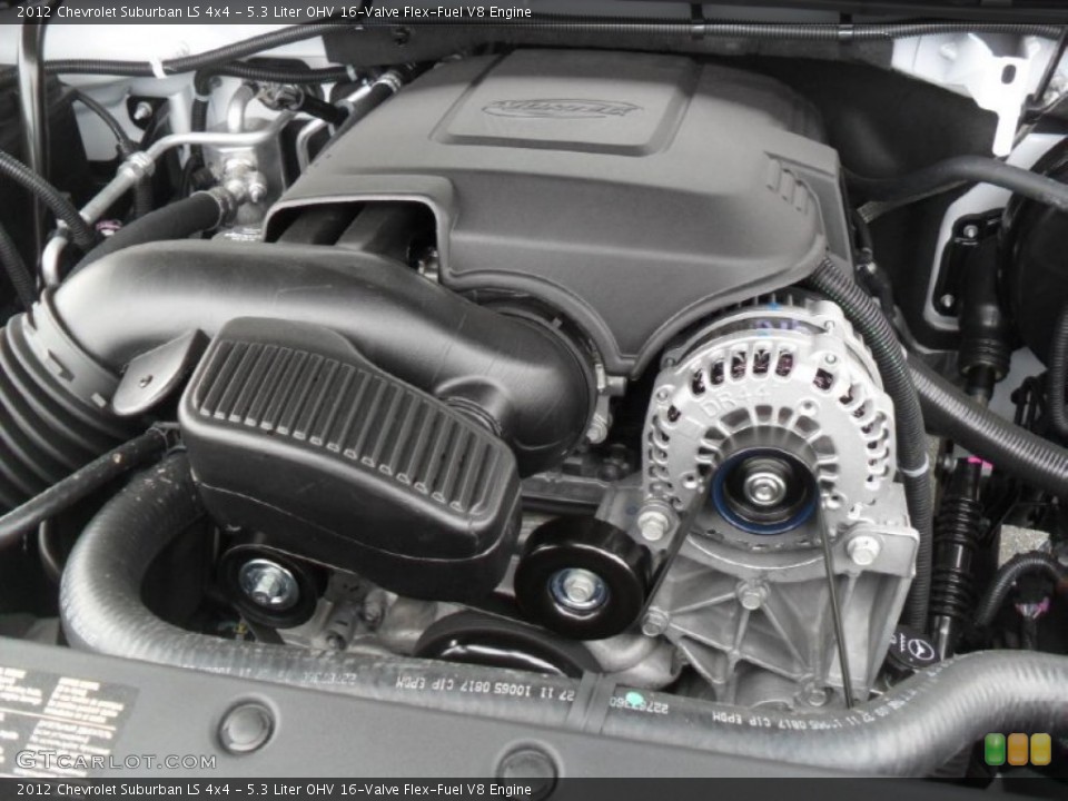 5.3 Liter OHV 16-Valve Flex-Fuel V8 2012 Chevrolet Suburban Engine