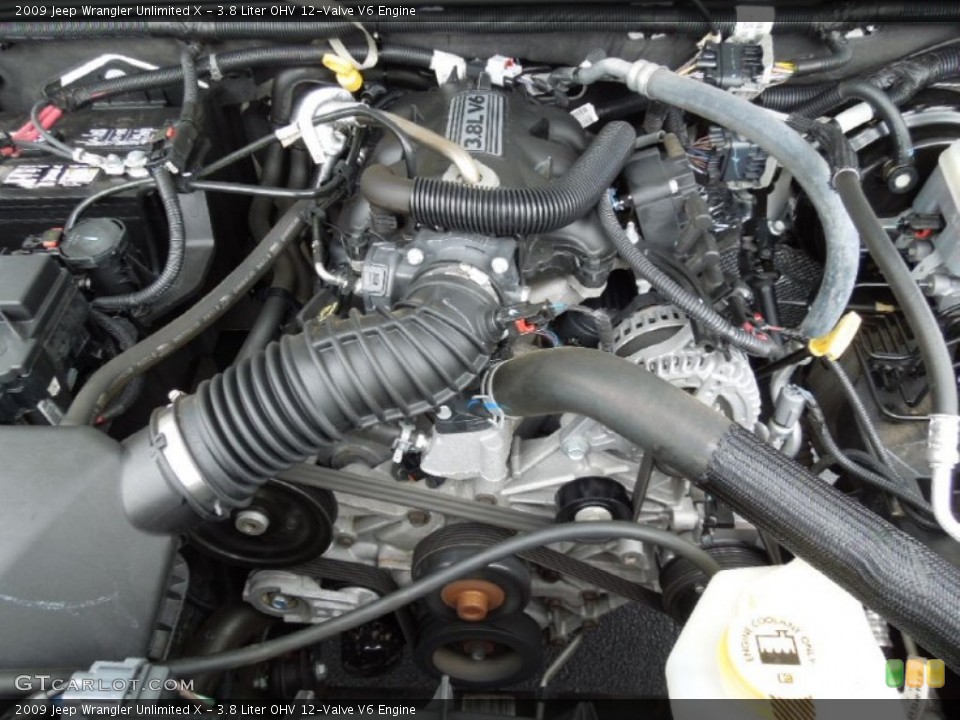 3.8 Liter OHV 12-Valve V6 Engine for the 2009 Jeep Wrangler Unlimited #60661817