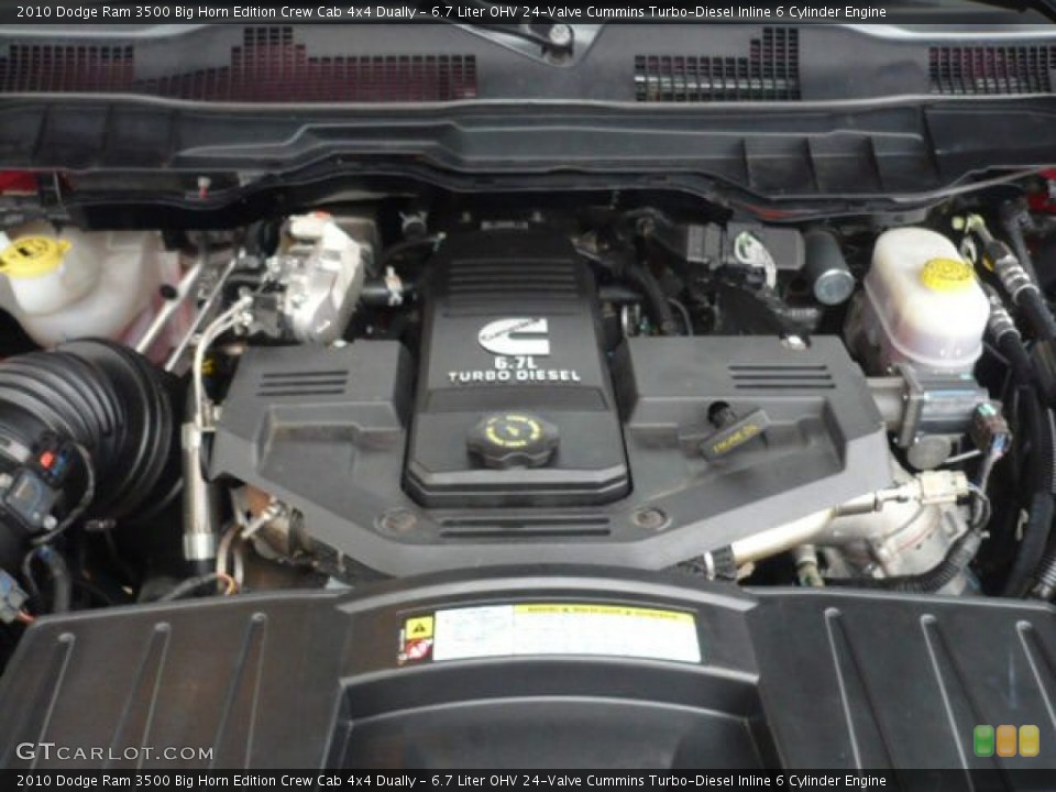 6.7 Liter OHV 24-Valve Cummins Turbo-Diesel Inline 6 Cylinder Engine for the 2010 Dodge Ram 3500 #60663535
