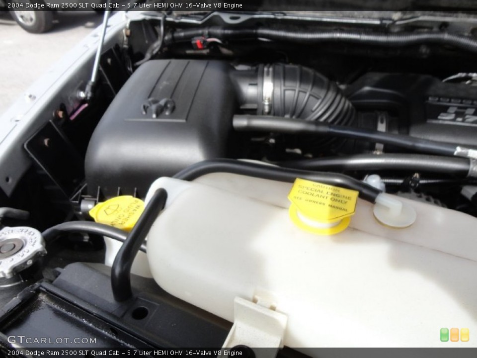 5.7 Liter HEMI OHV 16-Valve V8 2004 Dodge Ram 2500 Engine