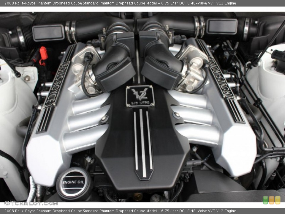 6.75 Liter DOHC 48-Valve VVT V12 Engine for the 2008 Rolls-Royce Phantom Drophead Coupe #60691622