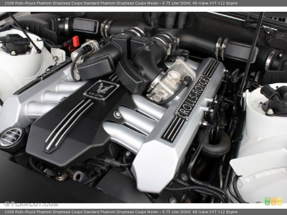 6.75 Liter DOHC 48-Valve VVT V12 Engine for the 2008 Rolls-Royce Phantom Drophead Coupe #60691628